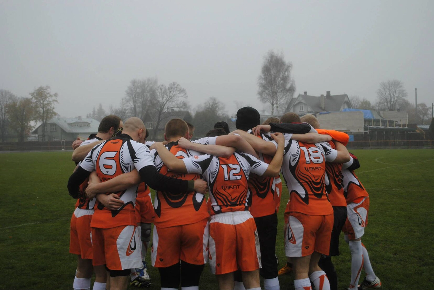 RFC Märjamaa players standing together